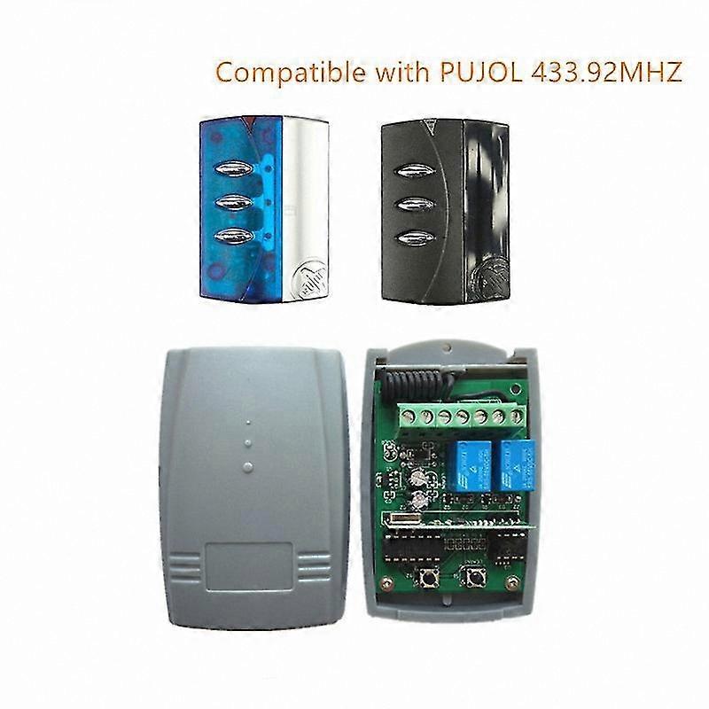 433.92MHz Rolling Code Garage Door Remote Control Receiver Switch for Universal Compatibility