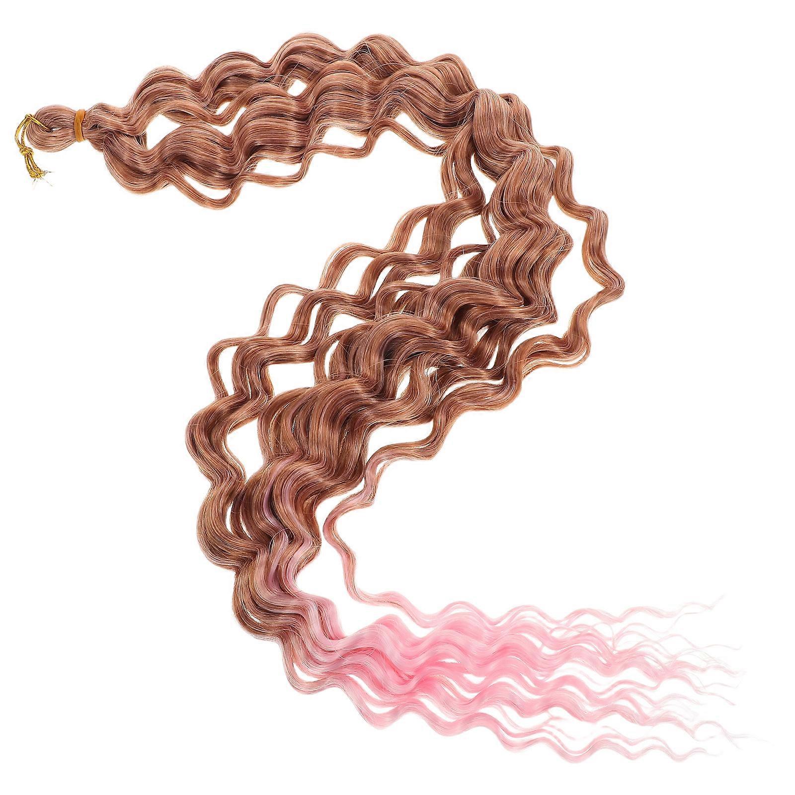 Deep Wave Synthetic Hair Bundles for Women 5Pcs Wavy Curly Hair Extensions