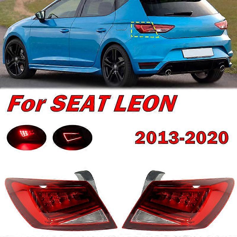 Applicable For Seat Leon 2013 2014 2015 2016-2020 Car Accessories Rear Outer LED Tail Light Brake Light Warning Lamp Auto Part Taillight
