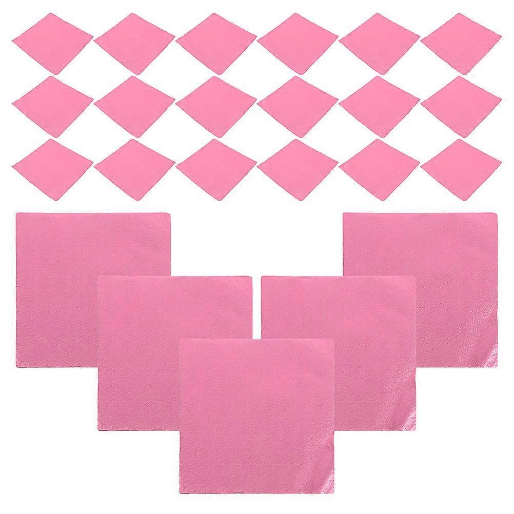 Pink Candy Wrapping Paper Aluminum Foil Wrappers for Wrapping 100Pcs