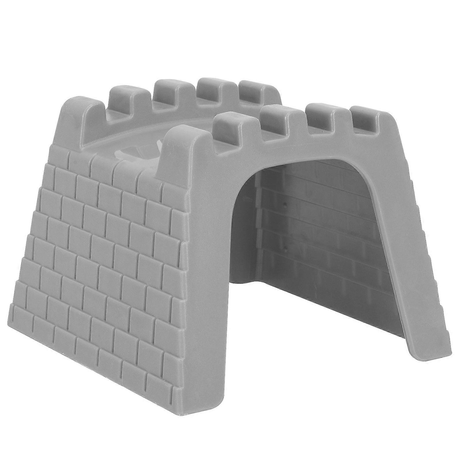 Train Tunnel Toy Train Tunnel Model for Playing Durable Plastic Grey