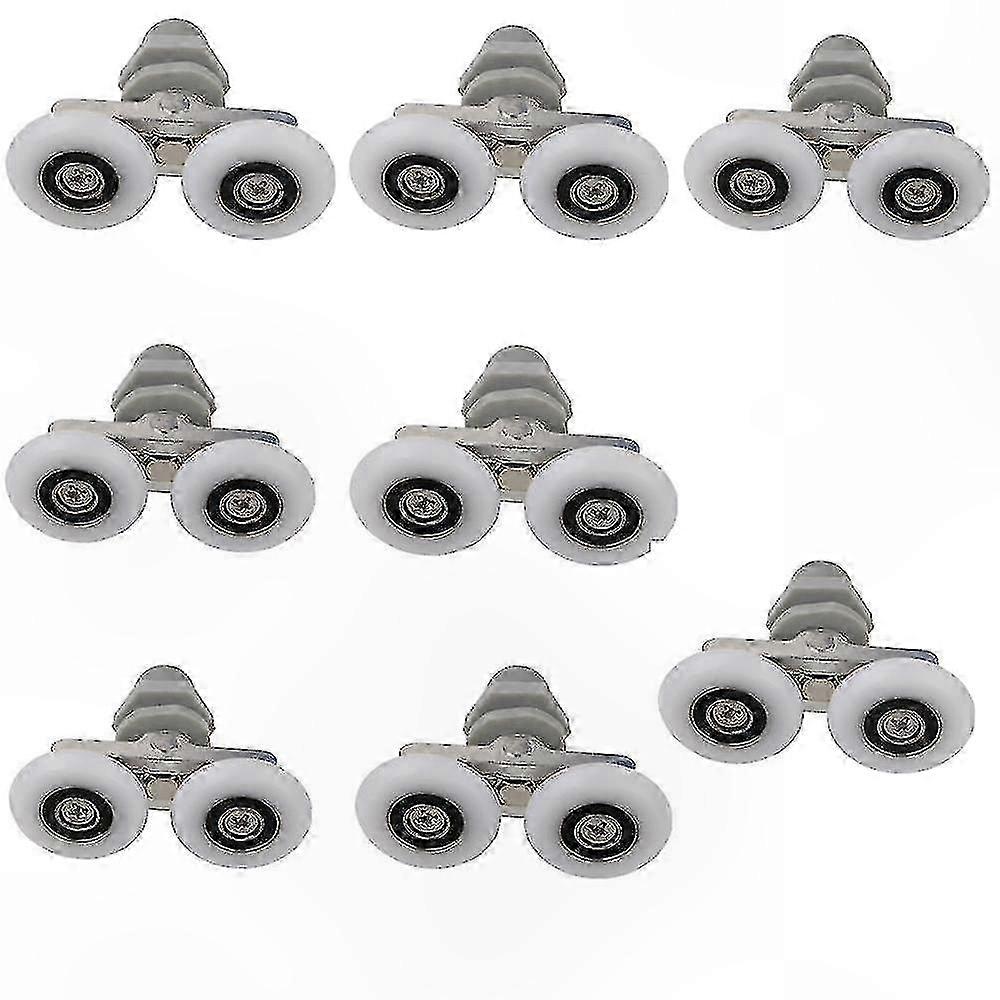 Replacement Rollers for Sliding Shower Doors, 8-Pack Top and Bottom Wheels for Smooth Operation