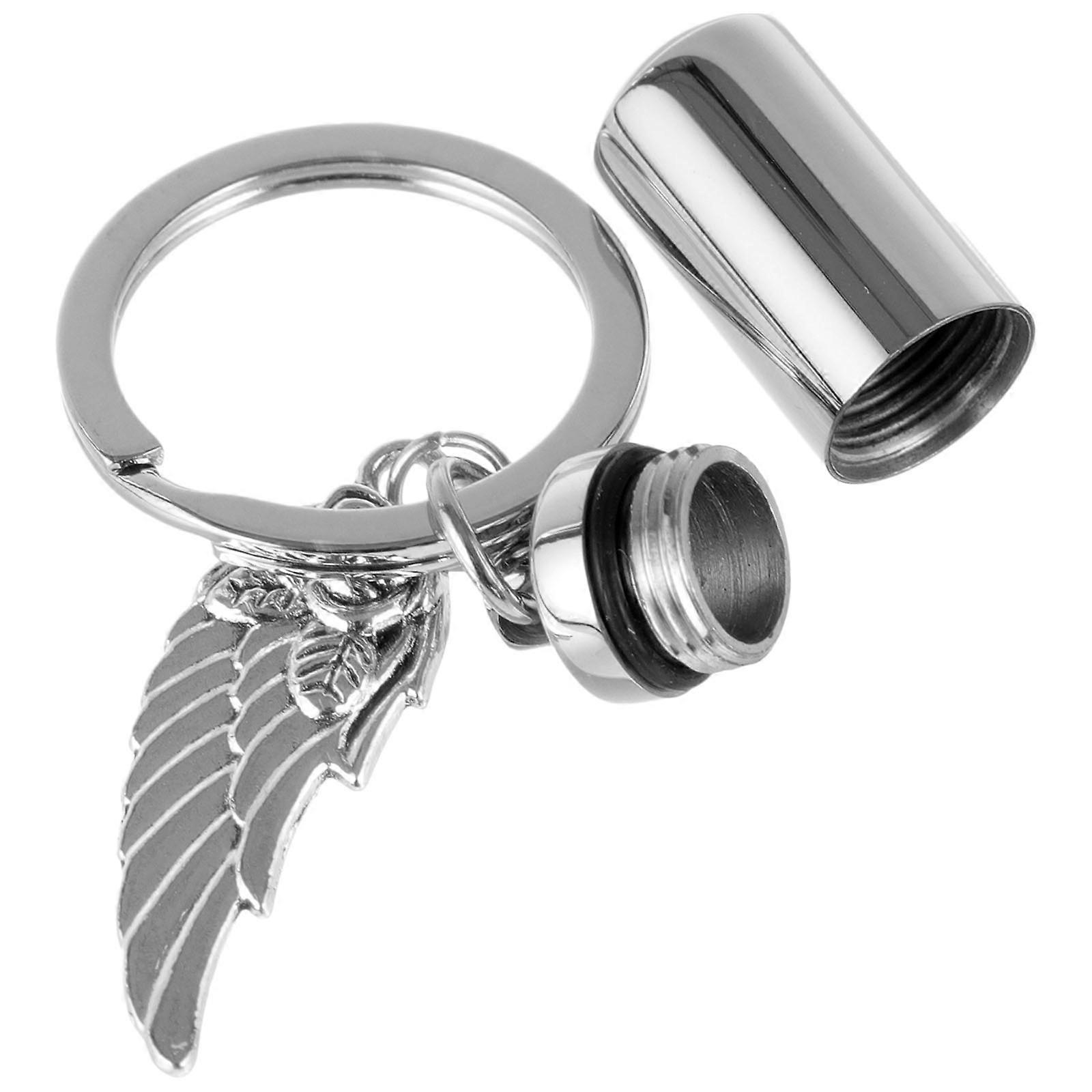 Bone Ash Keychain Urn Pendant for Decor with Key Ring Small Mini Urn