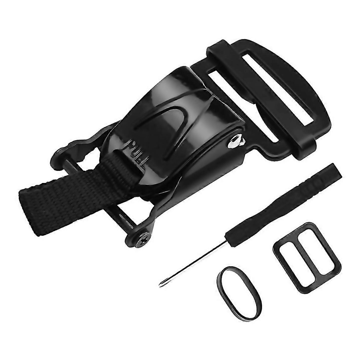 For Helmet Quick Release Buckle Kit Ratcheted Helmets Black