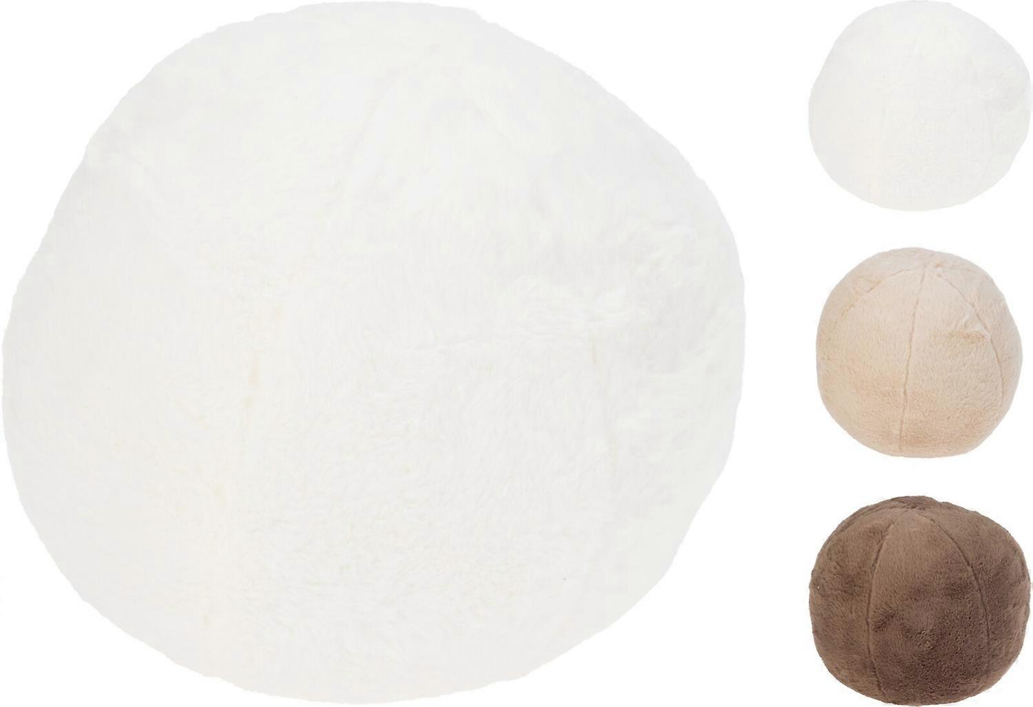 Kudde Rund Brun 24 cm