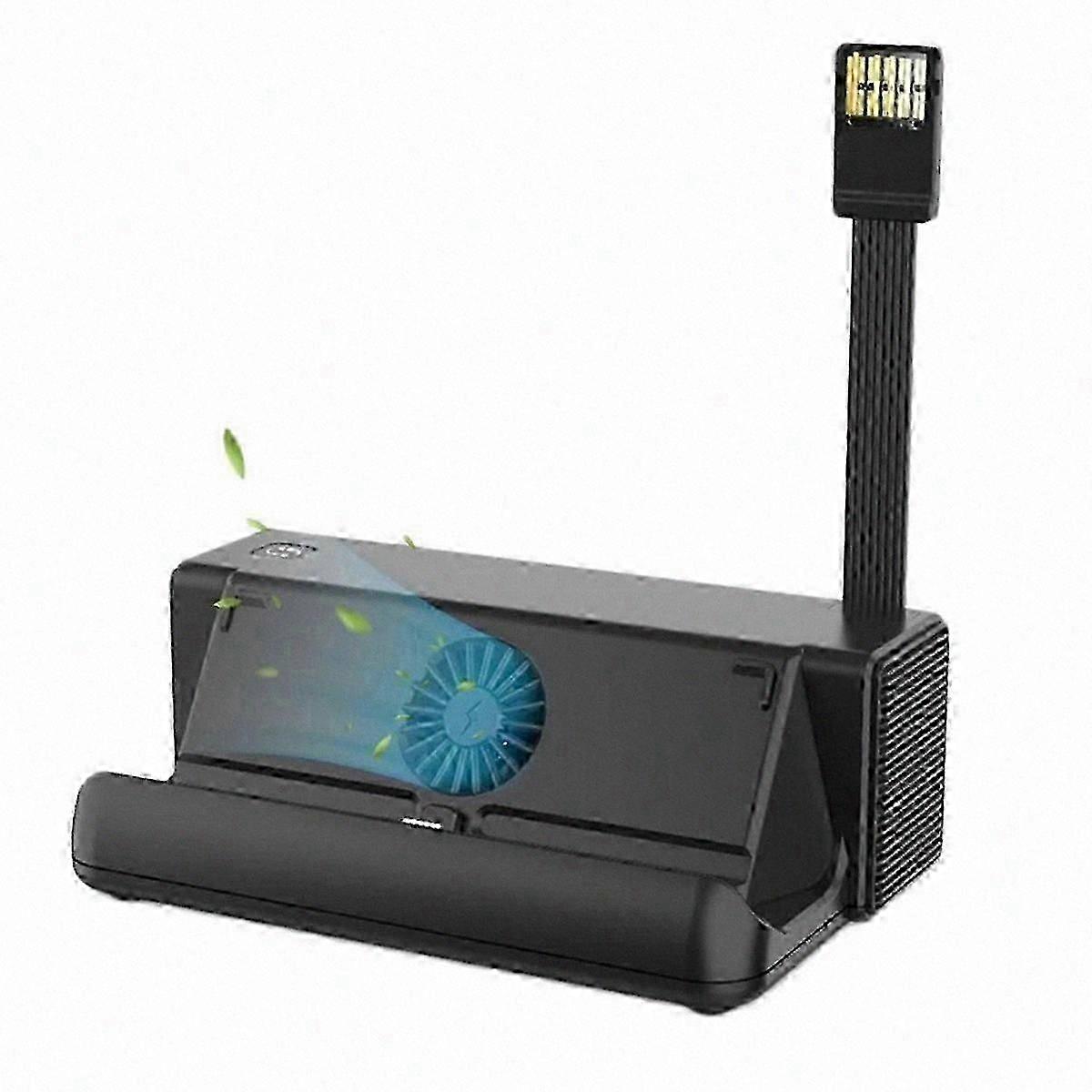 For /OLED TV Docking Station USB-C Game Card Storage with USB2.0x2+USB3.0+PD Fast Charge+Cooling Fa