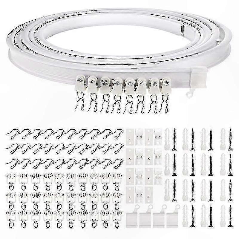Flexible Bendable Ceiling Curtain Track, 1-5 Meters Curved Rail for Drapes