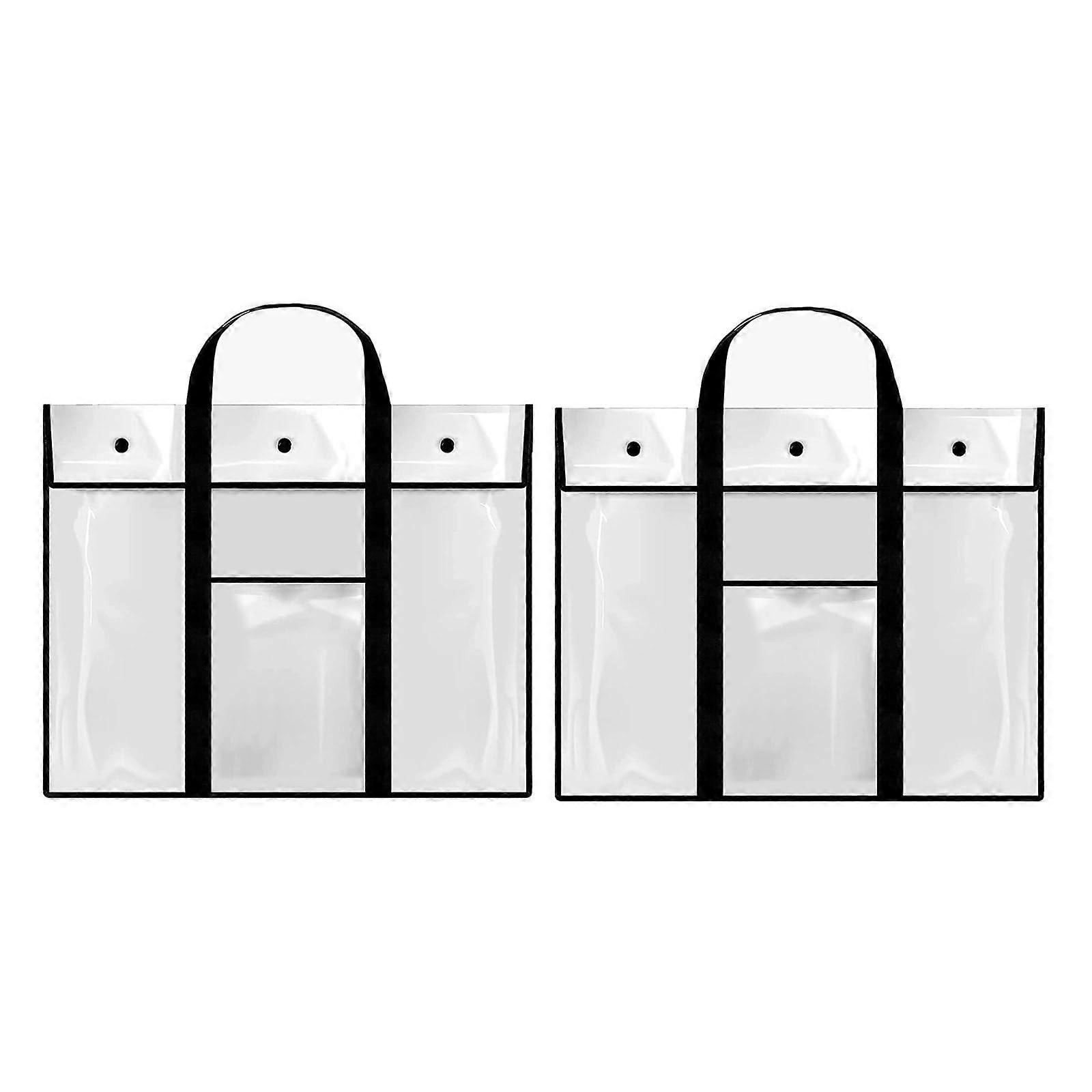 Large Capacity Poster Storage Bags Set Of 2 Casual Handbag Style For Teachers And Art Enthusiasts