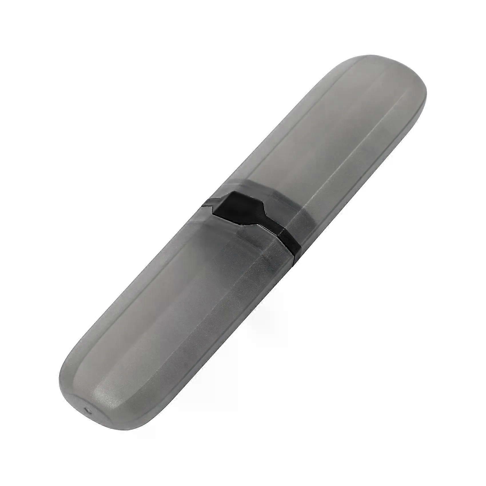 Travel Toothbrush Case Stretchable Toothpaste Holder Container Anti Bacterial Adjustable Box Black