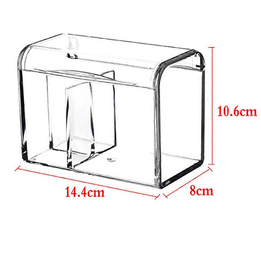 Acrylic Storage Box Creative Organizer for Cotton Pads 2Pcs