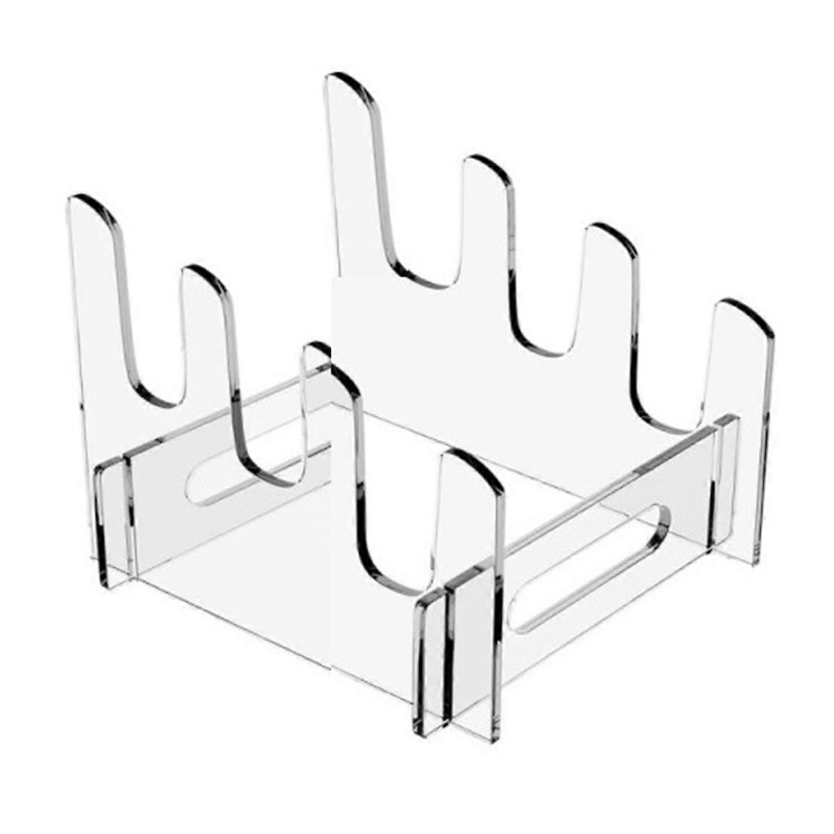 Dish Drying Rack, Arcylic Single Tier Dish Holderr, 3Grids