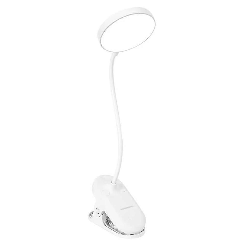 Rechargeable LED Clip Desk Lamp USB Powered Touch Control 3 Color Modes Eye Protection Dimmable Reading Light For Bed