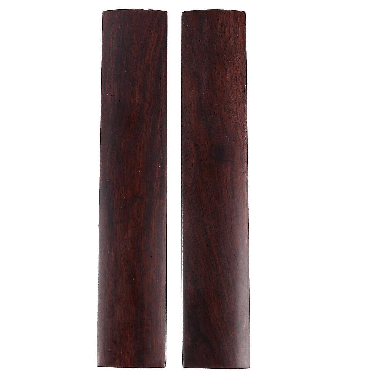 Rectangular Wooden Paperweight for Calligraphy Practice 2Pcs Black Set
