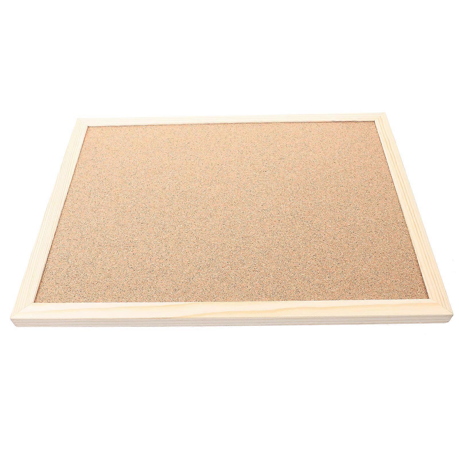 Creative Message Board 2 Sets Office Cork Board Display Suitable For Meeting Size 40X30cm Light Brown Option