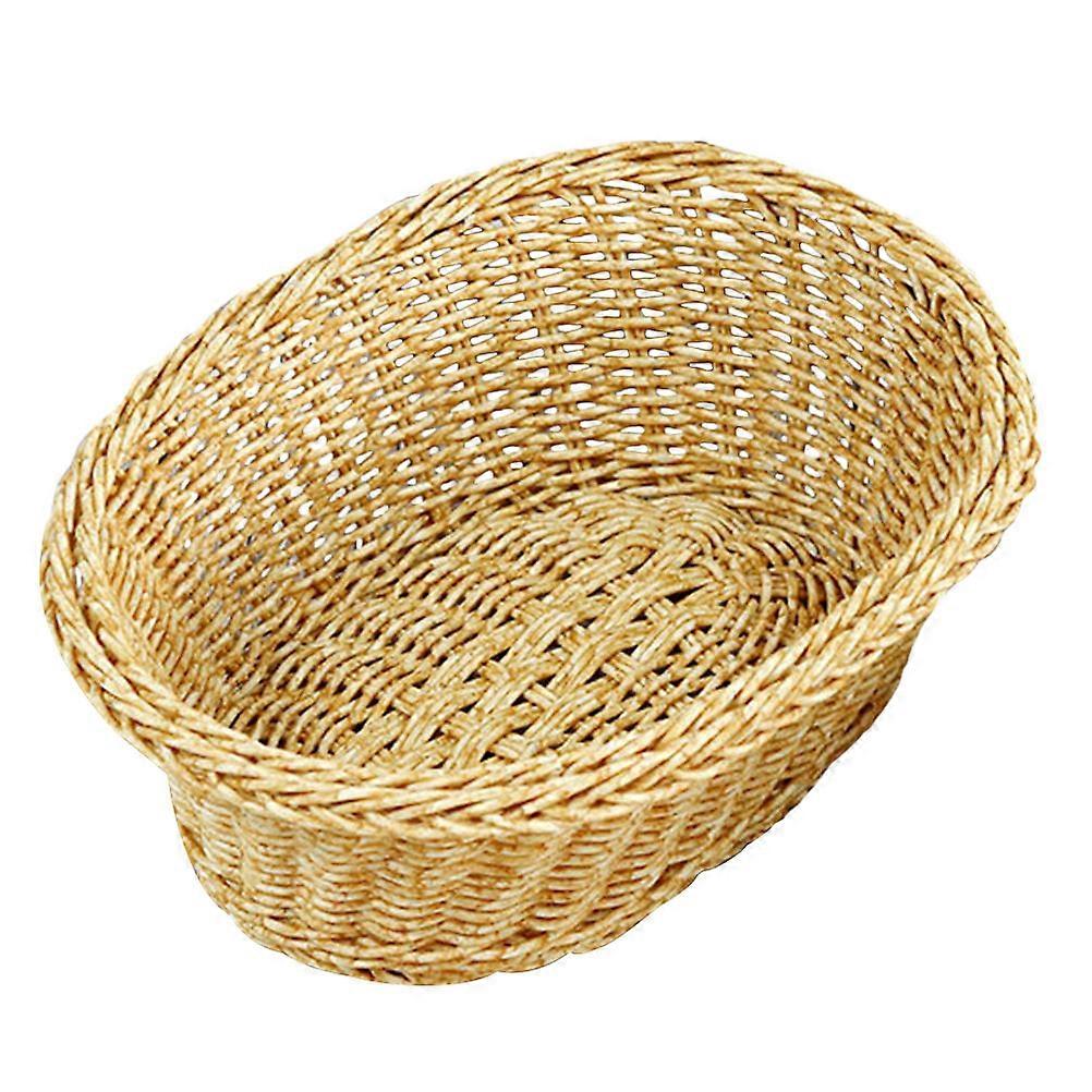 Handmade Storage Basket Imitation Rattan Basket for Storage 4Pcs