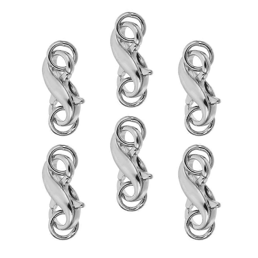 Bracelets Connecting Buckle Lobster Claw Clasp 12Pcs For Jewelry Makers DIY Projects Durable Practical Silver