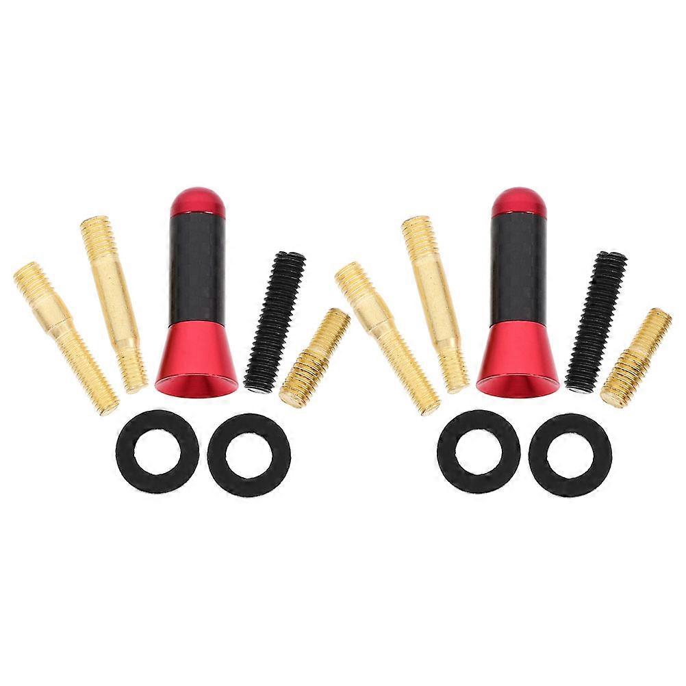 Universal Car Antenna 10Set Aluminum Alloy Replacement Antenna With Signal Reception For Vehicle Decor Red Modern Sleek 3.50X1.50X1.50CM