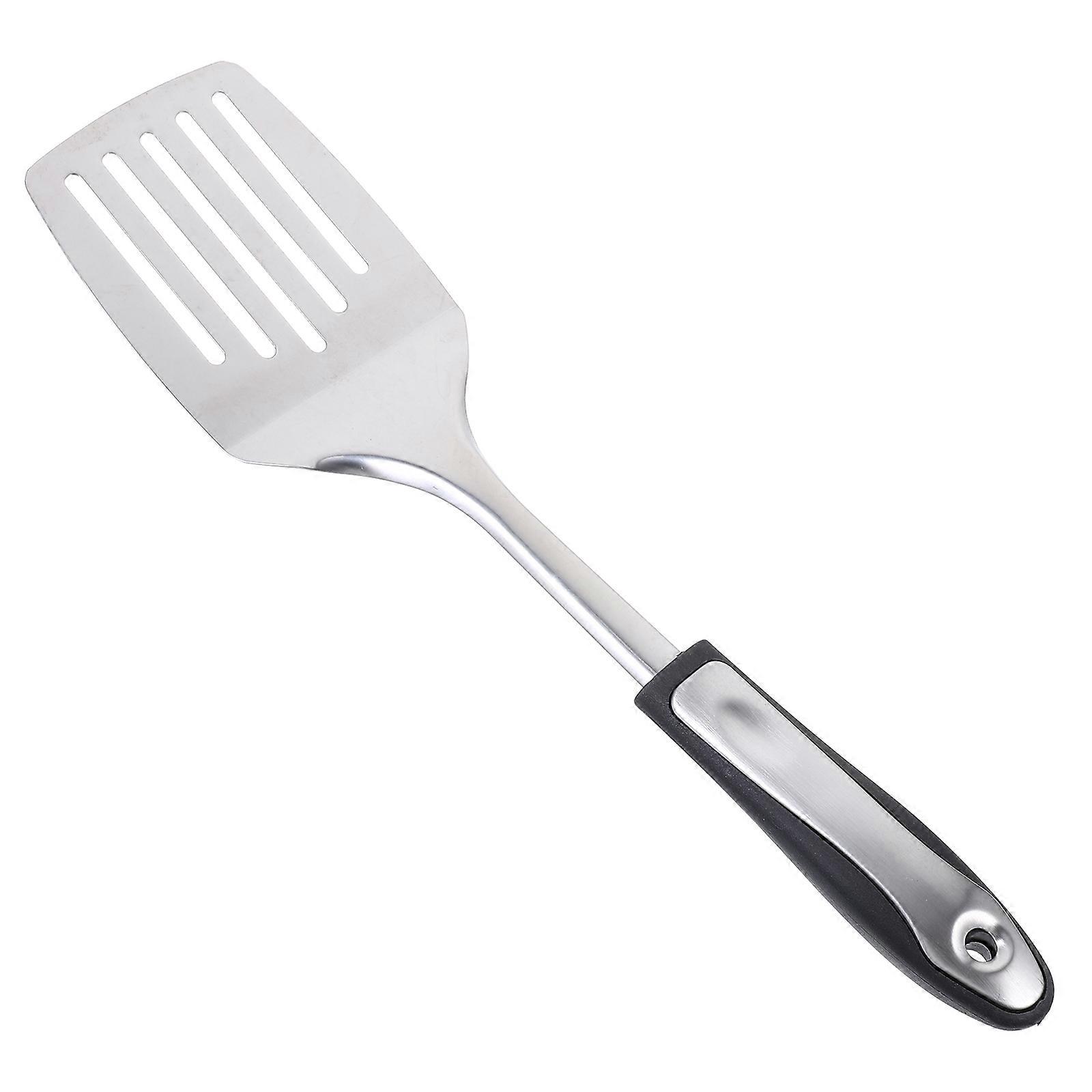 Chef Spatula Slotted Spatula Turner Black 33.2*8cm for Hotel Use 1Pack