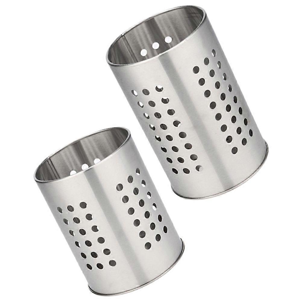 Silver Stainless Steel Chopsticks Holders for Kitchen Storage 4Pcs