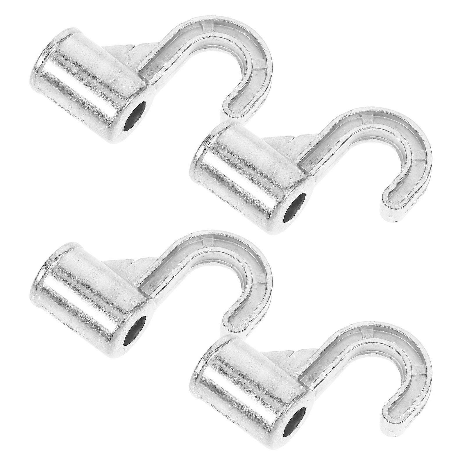 Multipurpose Rod Clips Aluminum Alloy for Hanging Use 20Pcs Closet Accessory