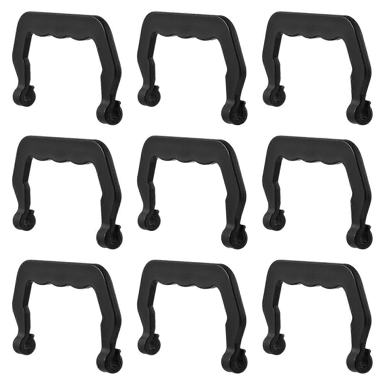 Pet Cage Carrier Handle Plastic Replacement for Pet Crates 20Pcs Black