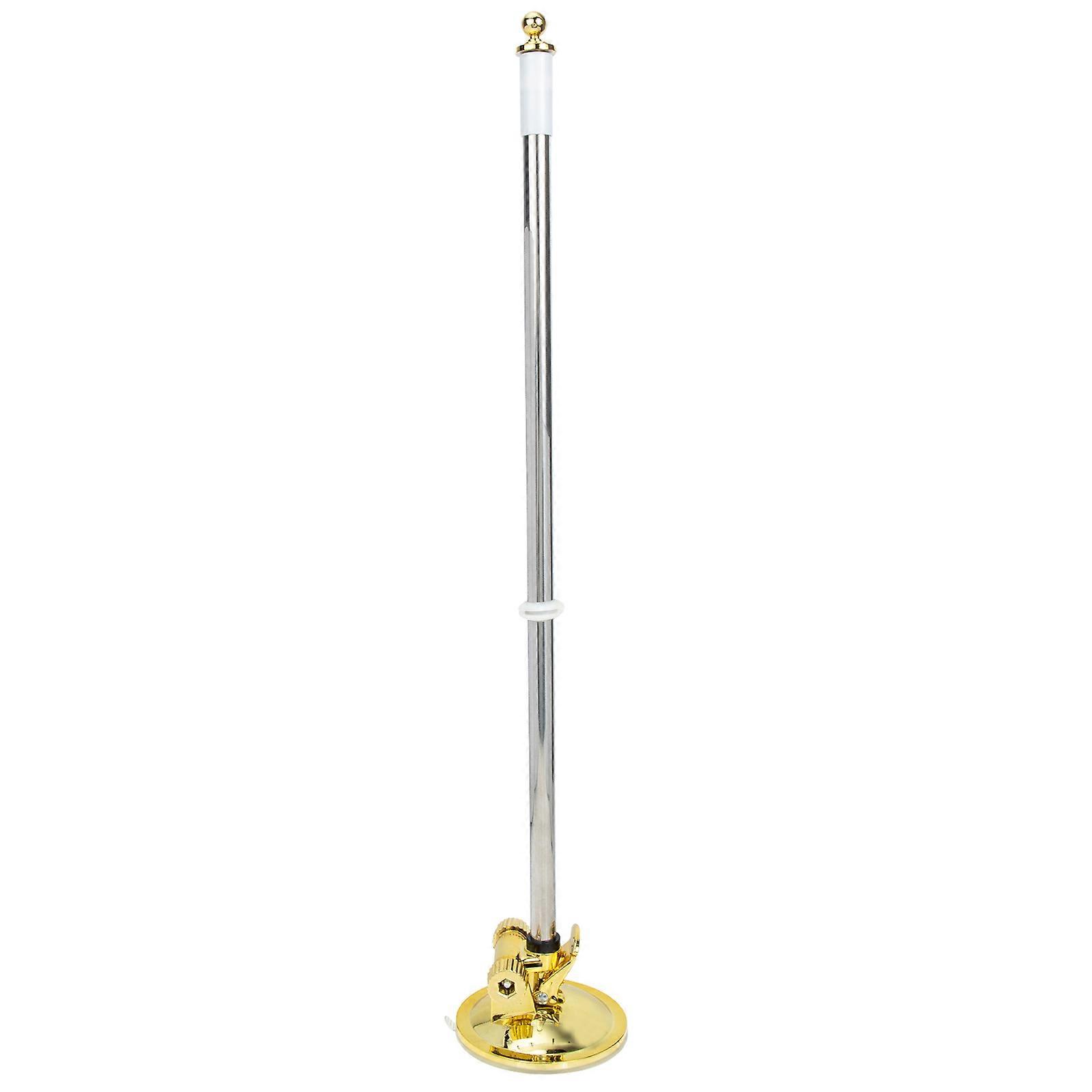 Golden Flagpole Holder for Car with Suction Cup Base 3Pcs Vehicle Accessory