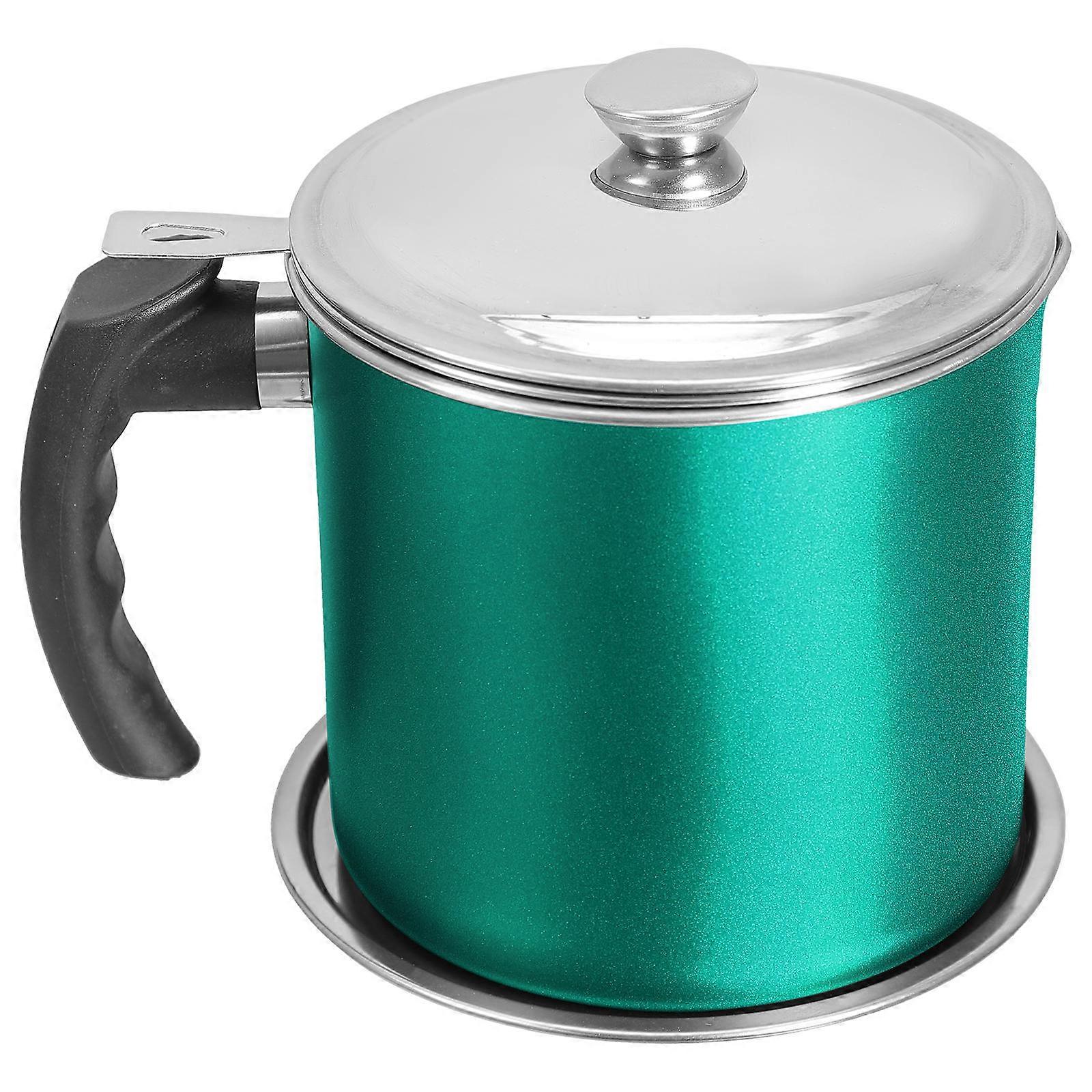 Stainless Steel Grease Container for Storage Use with Fine Mesh 4Pcs