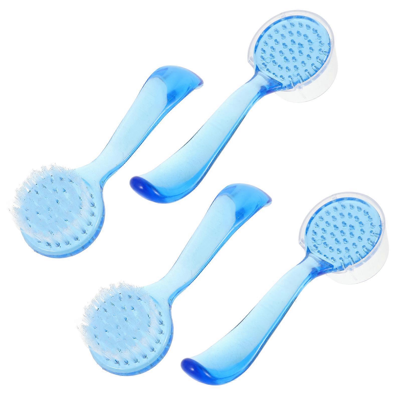 Deep Cleansing Face Cleaning Brush Set for Spa Use with Ergonomic Handle 16 Pcs for Blackhead Removal