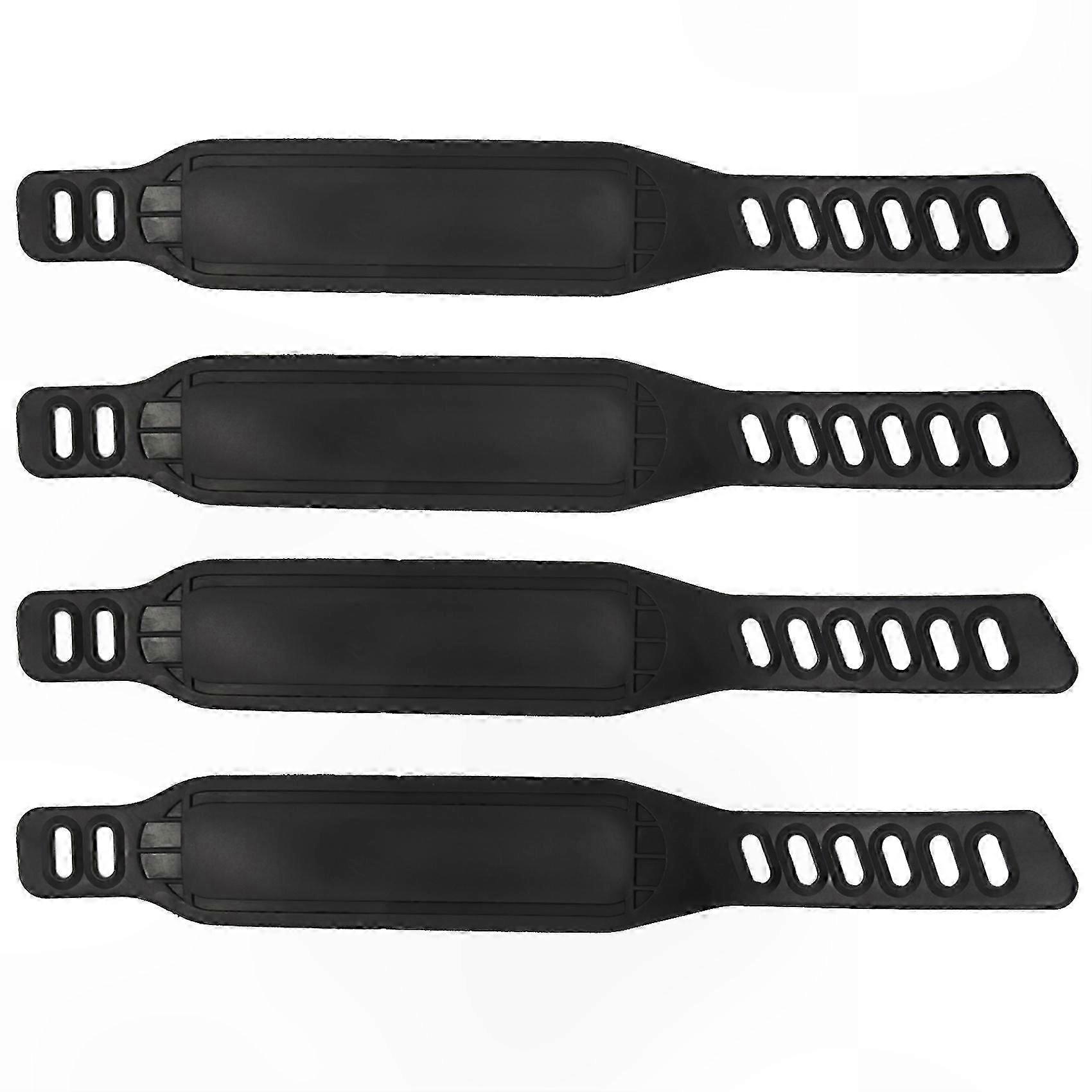 4 Pairs Widened Exercise Bike Pedal Straps for Stationary Cycle