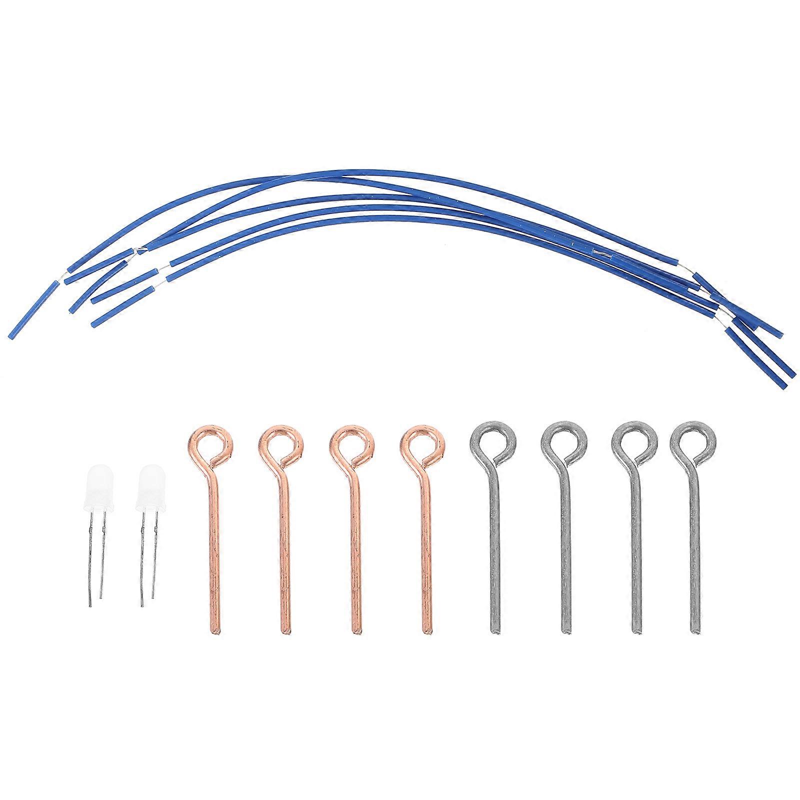 Power Generation Electronic Clock Fruit Battery Experiment Device Students Children Copper Plastic Material Educational Equipment 1 Set