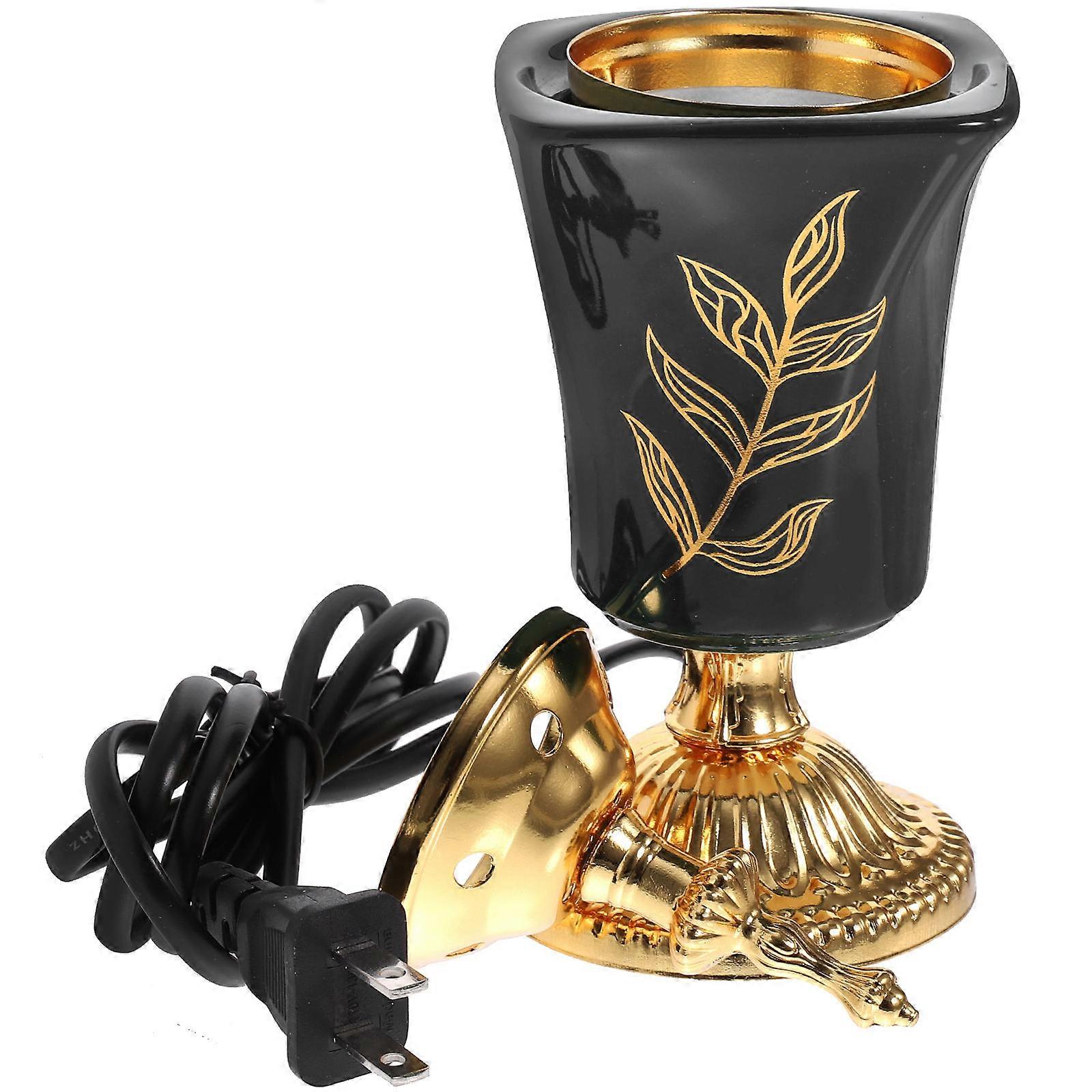 Electric Incense Burner 2Pcs Decorative Censer For Home Decoration In Black Color With No Open Fire Function