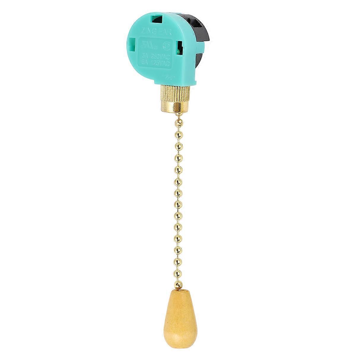 Electrical Pull Chain Switch Replacement for Ceiling Green Plastic Metal