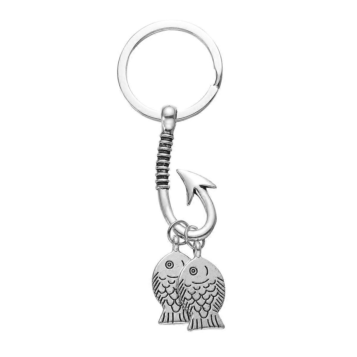 Creative Keychains Creative Key Holder for Hanging Keys 2Pcs Silver Accessory