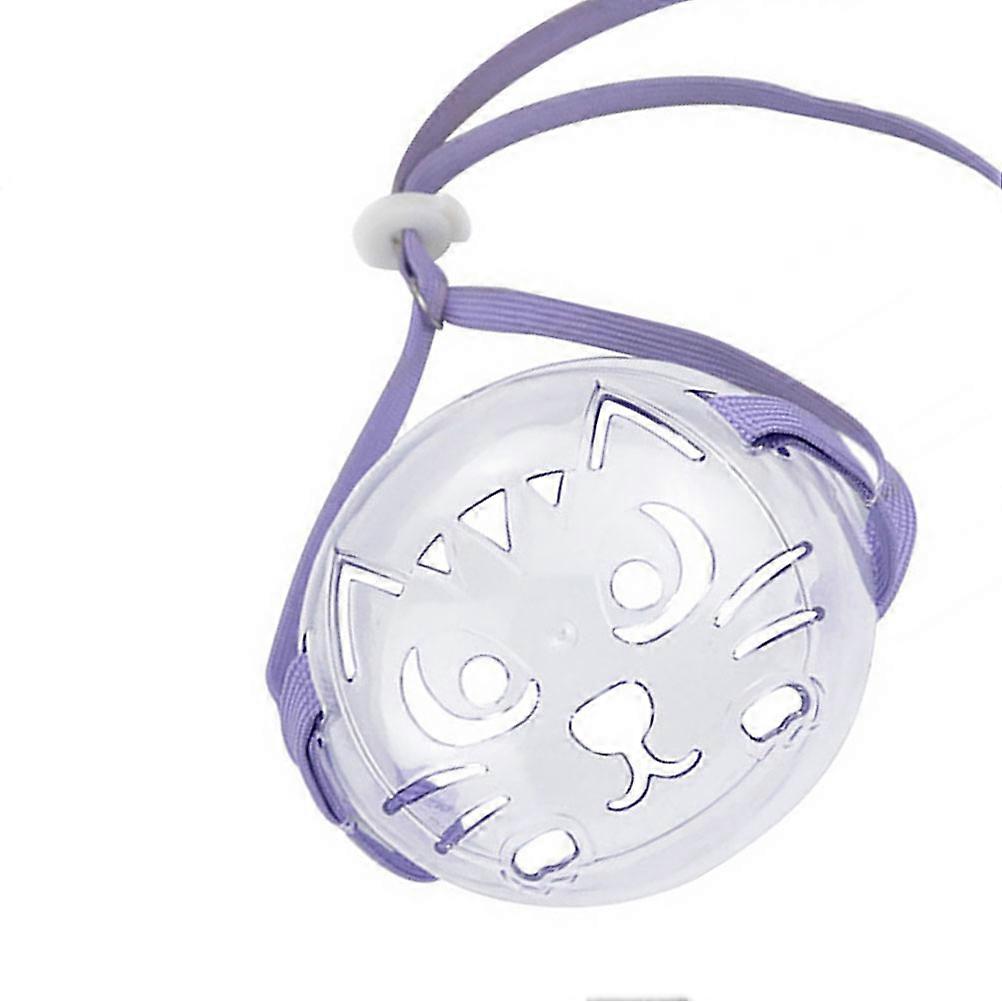 Cat Mouth Mask Cat Muzzle for Pets Adjustable Buckle 2Pcs Set