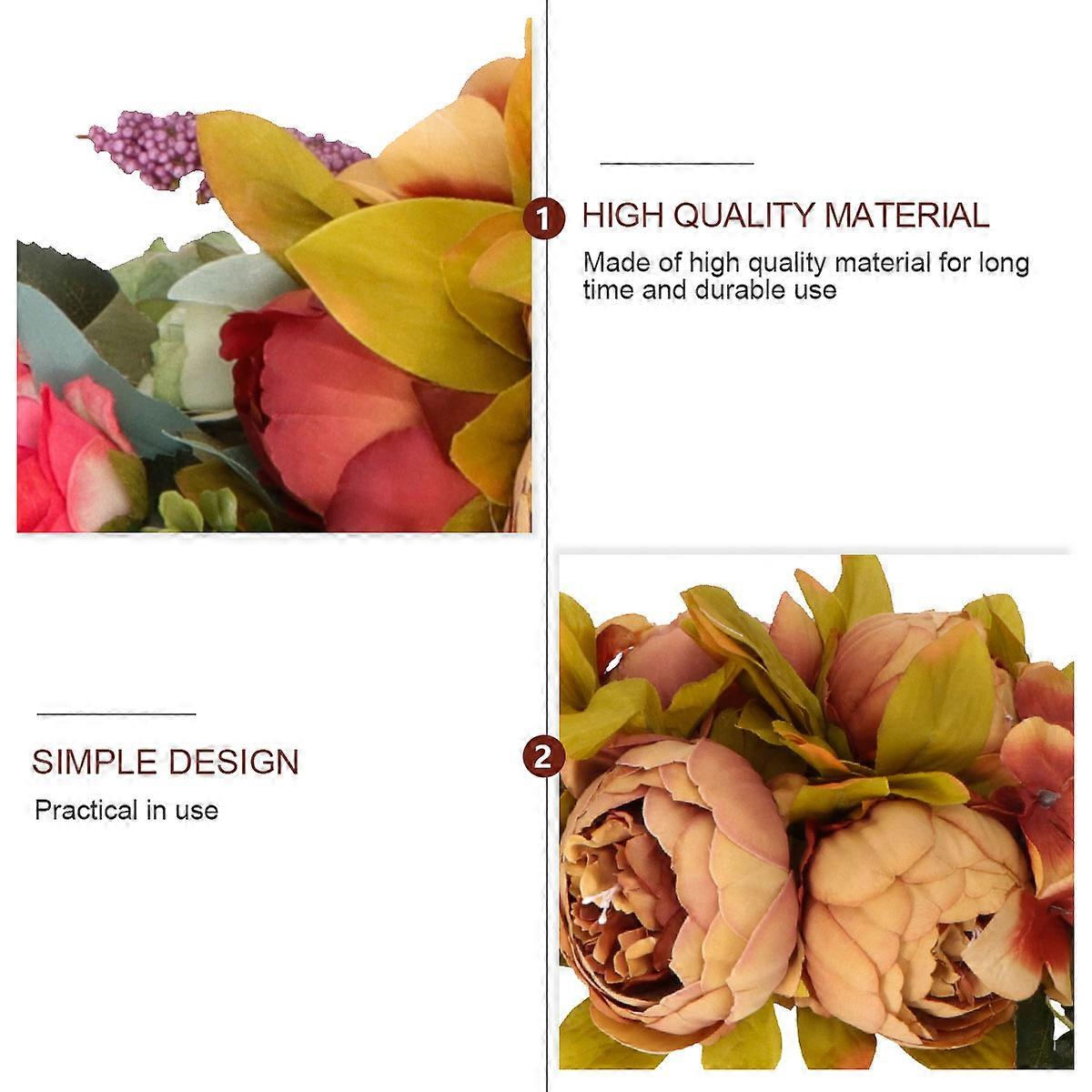 Peony Garland 1Pcs Multi Plastic Door Decor for Versatile Festive Use