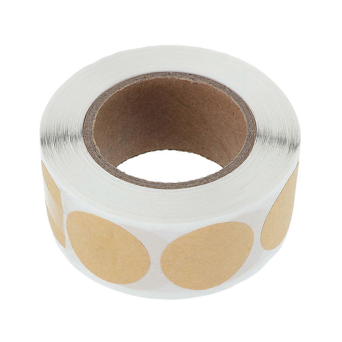 Kraft Paper Stickers Round Labels for Packaging 1000Pcs Adhesive Writable