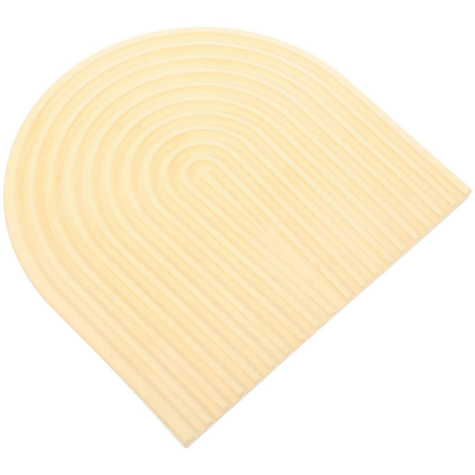 Food Storage Plate Decor Plaster Table Tray for Food Serving 3Pcs Bundle