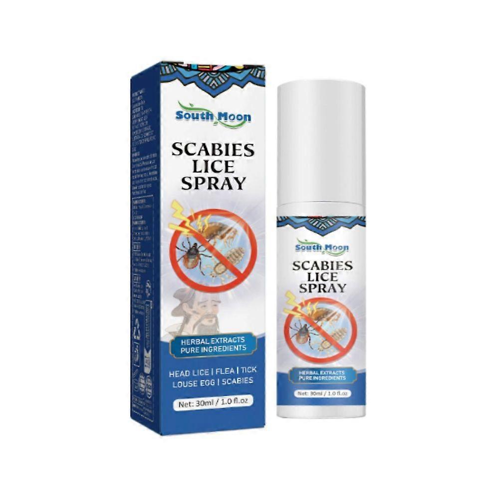 1-3pcs Pubic Lice Antibacterial Spray Removal Lice Eggs And Scalp Anti-itch