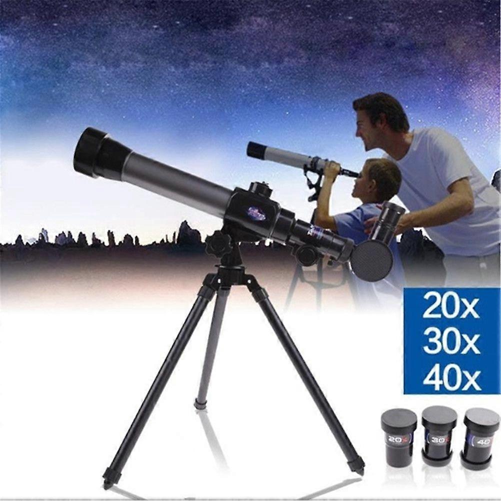 20X 30X 40X Refractor Astronomical Telescope for Children Microscope Combo with Tripod