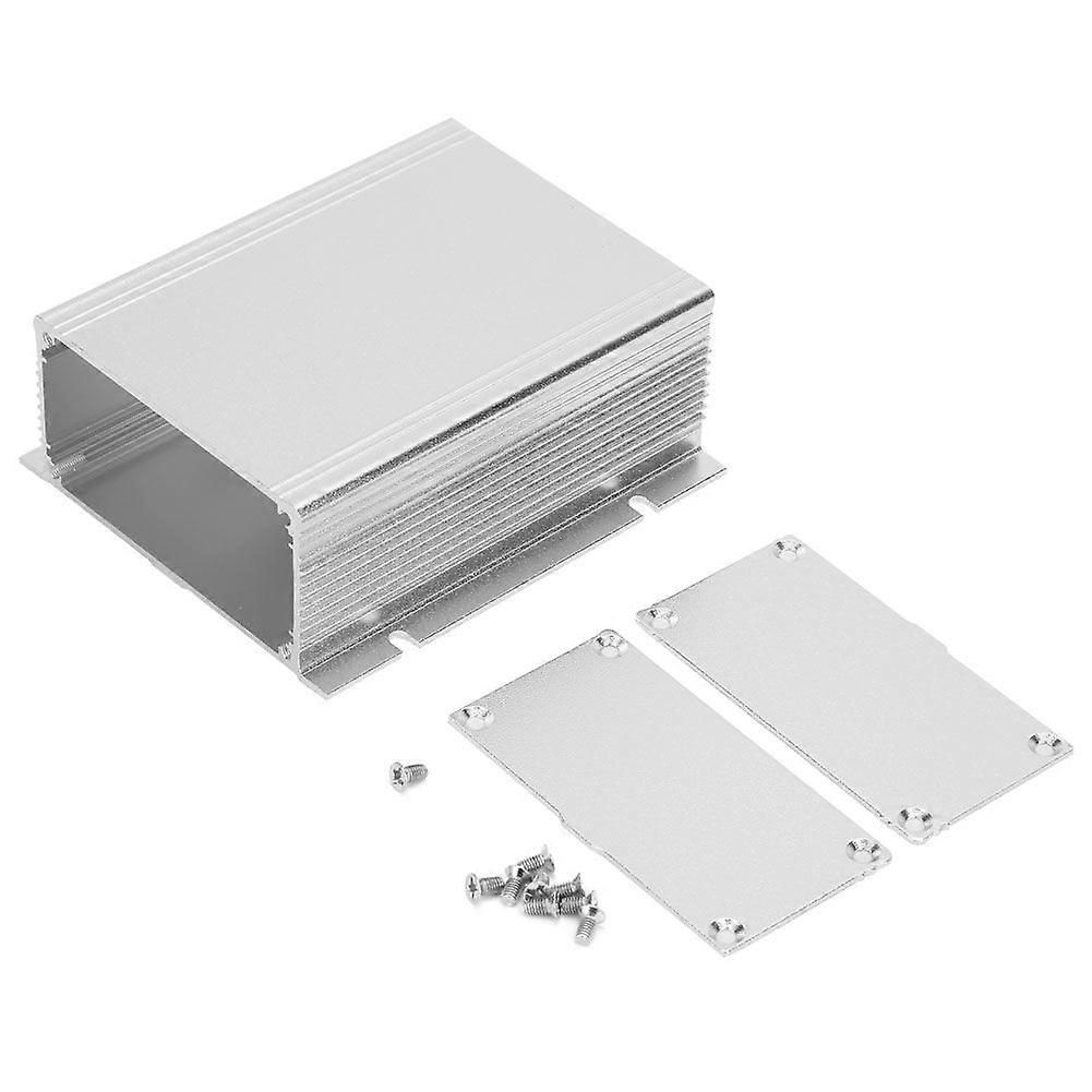 Silver White Aluminum Printed Circuit Board Instrument Box Enclosure Electronic Project Case