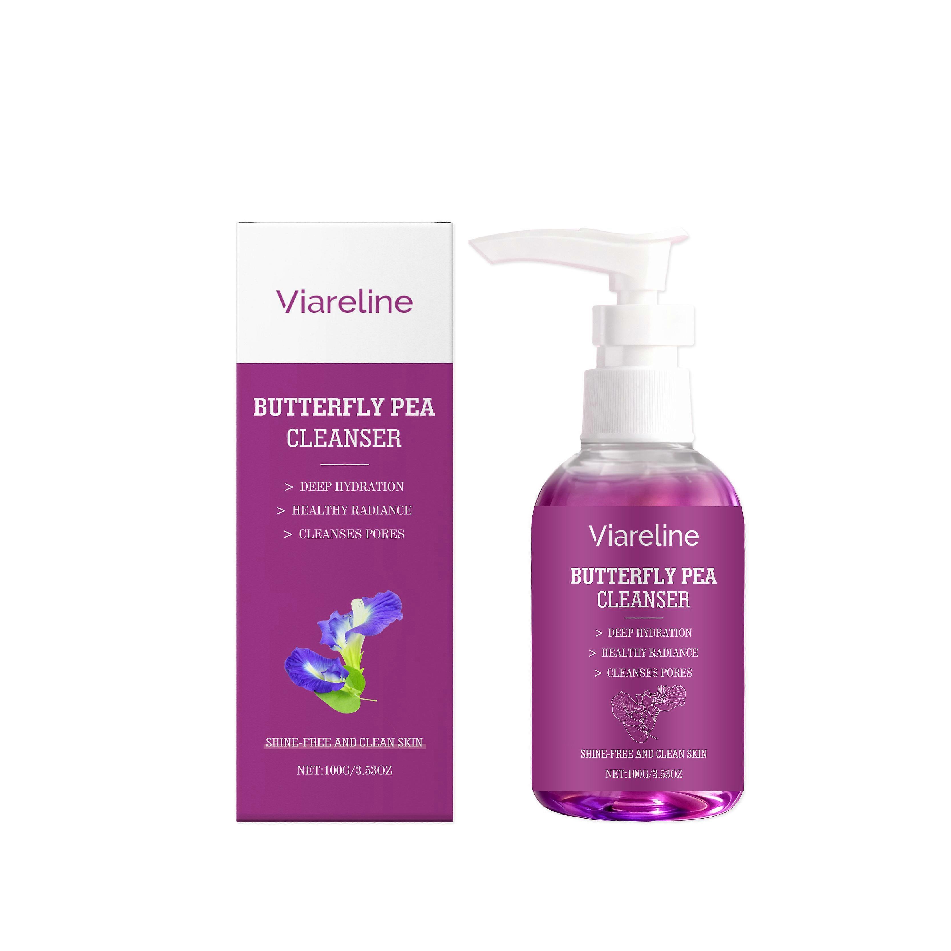 Viareline The Plant Extract Moisturizing Facial Cleanser Gently Cleanses The Facial Skin, Providing Moisture, Hydration, Freshness And No Dryness
