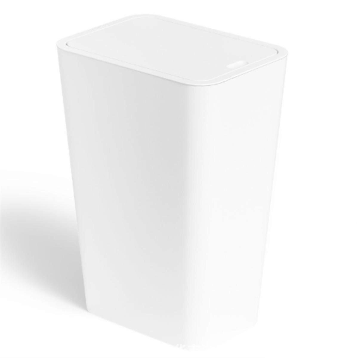 Bathroom Trash Can with Lid,Slim Garbage Can, Small Trash Bin Waste B