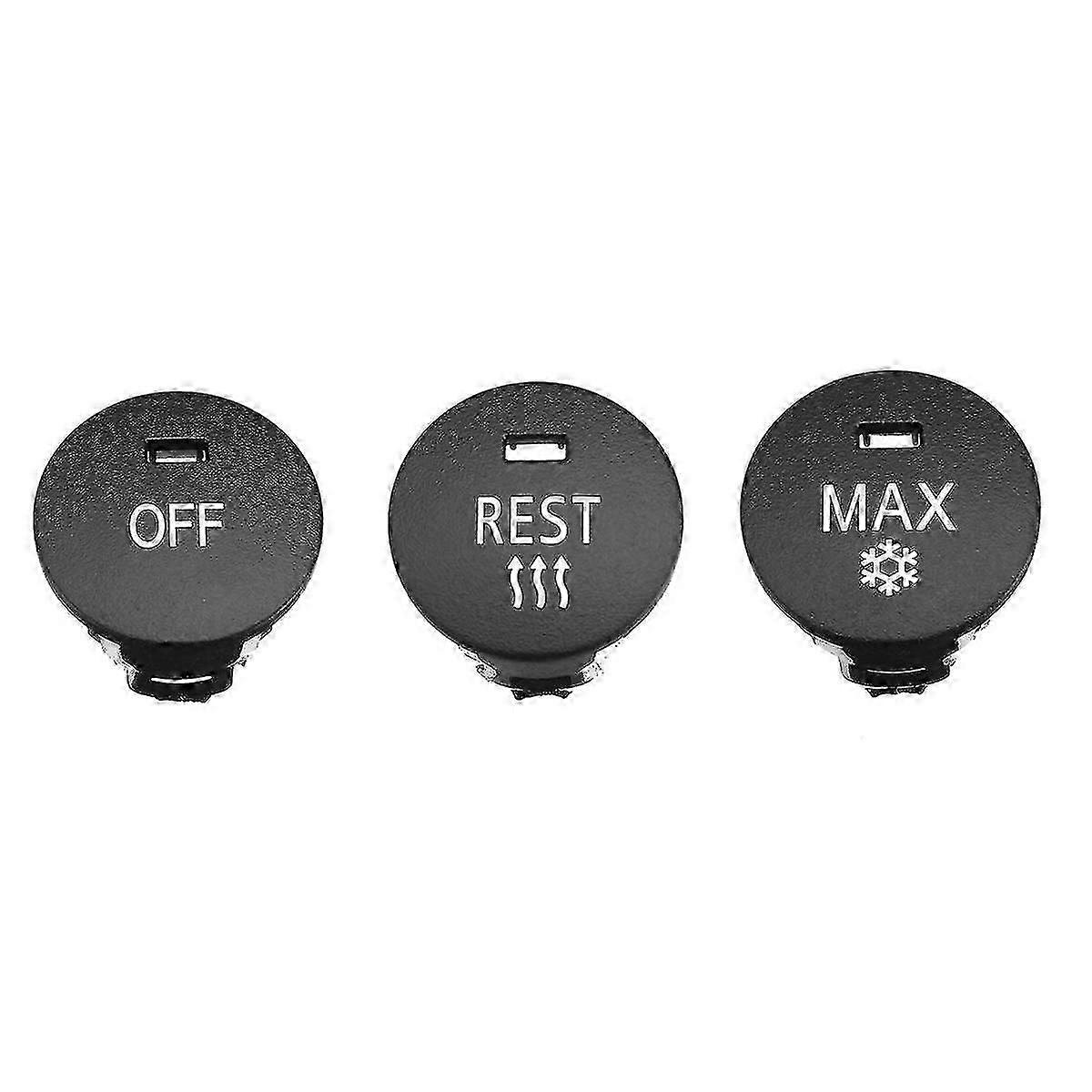 For 1set/6pcs Central Air Ac Panel Switch Button For BMW 5 6 Series E60 E61 E63 E64 61319250196 Off Max Rest Auto Knob Cover