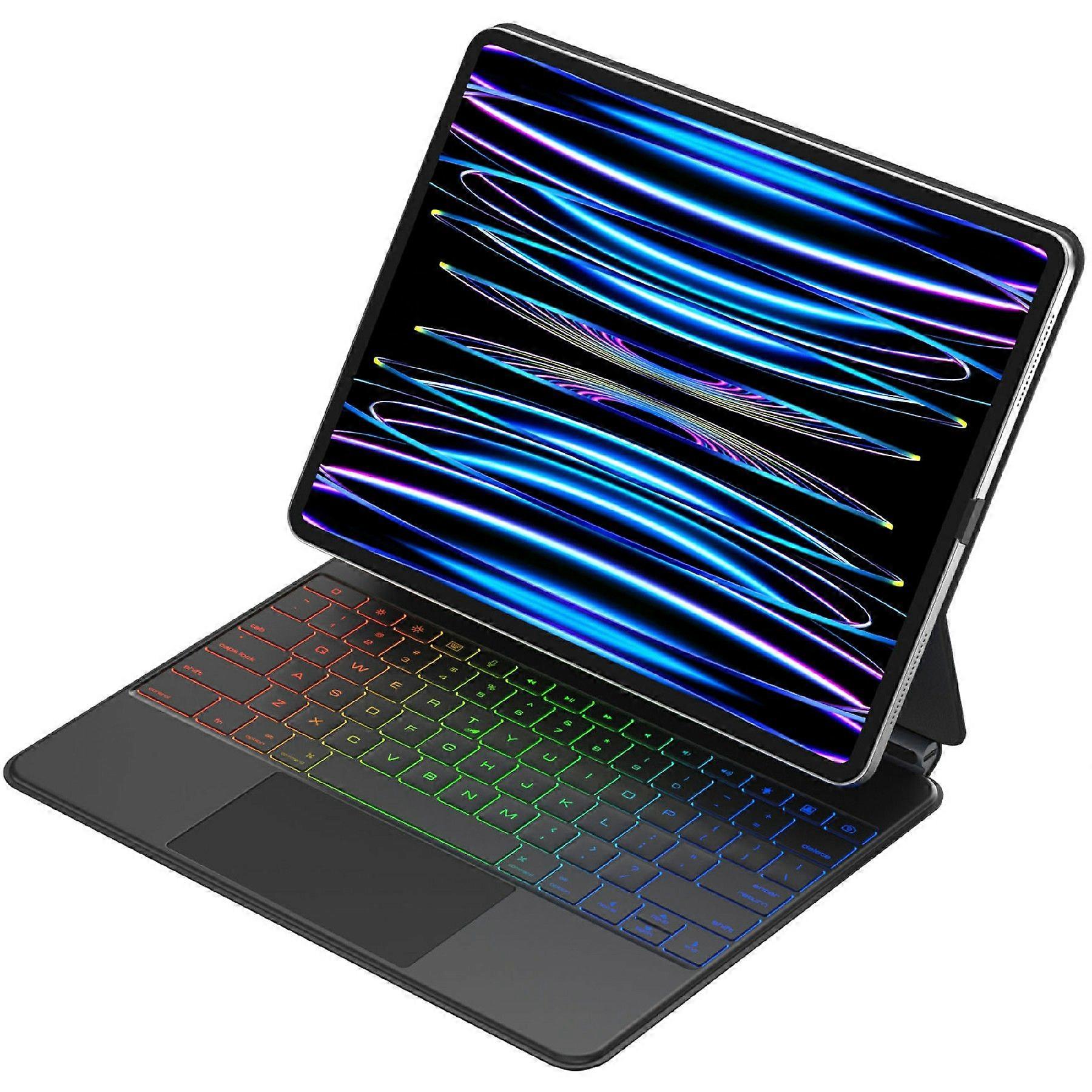 Magic Keyboard Case for iPad Air 13 (2024)/ iPad Pro 12.9 (2022/2021/2020) with Backlit