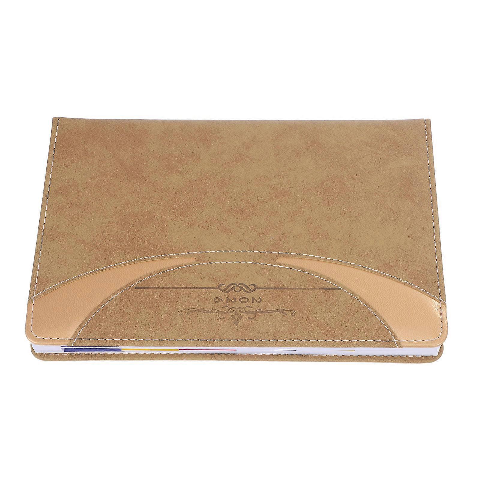 PU Daily Planner Notebook 3Pcs for School with Index Bookmarks