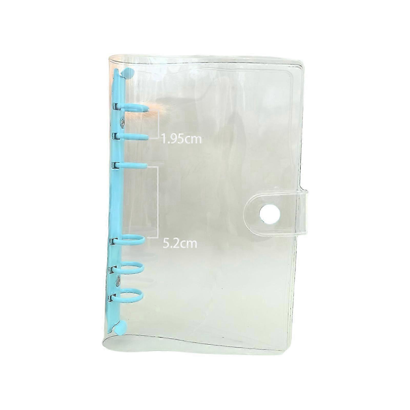 Clear Notebook Binders 6 Rings Planner Binder Soft Binder with Snap Button Closure Refillable Binder Budget Binder 26s