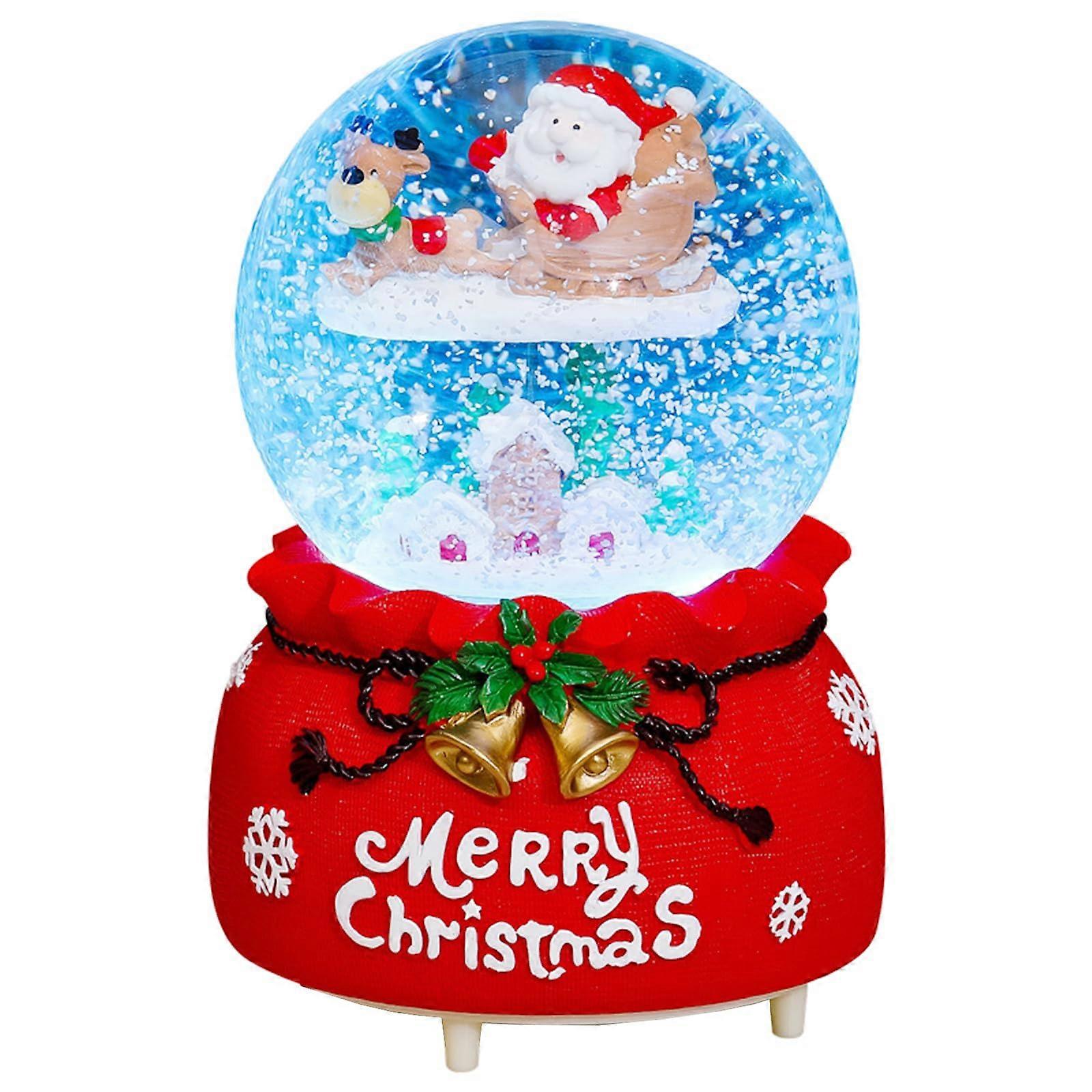 Christmas Snow Globe With Music, Table Decor Gift For Birthday, Model A
