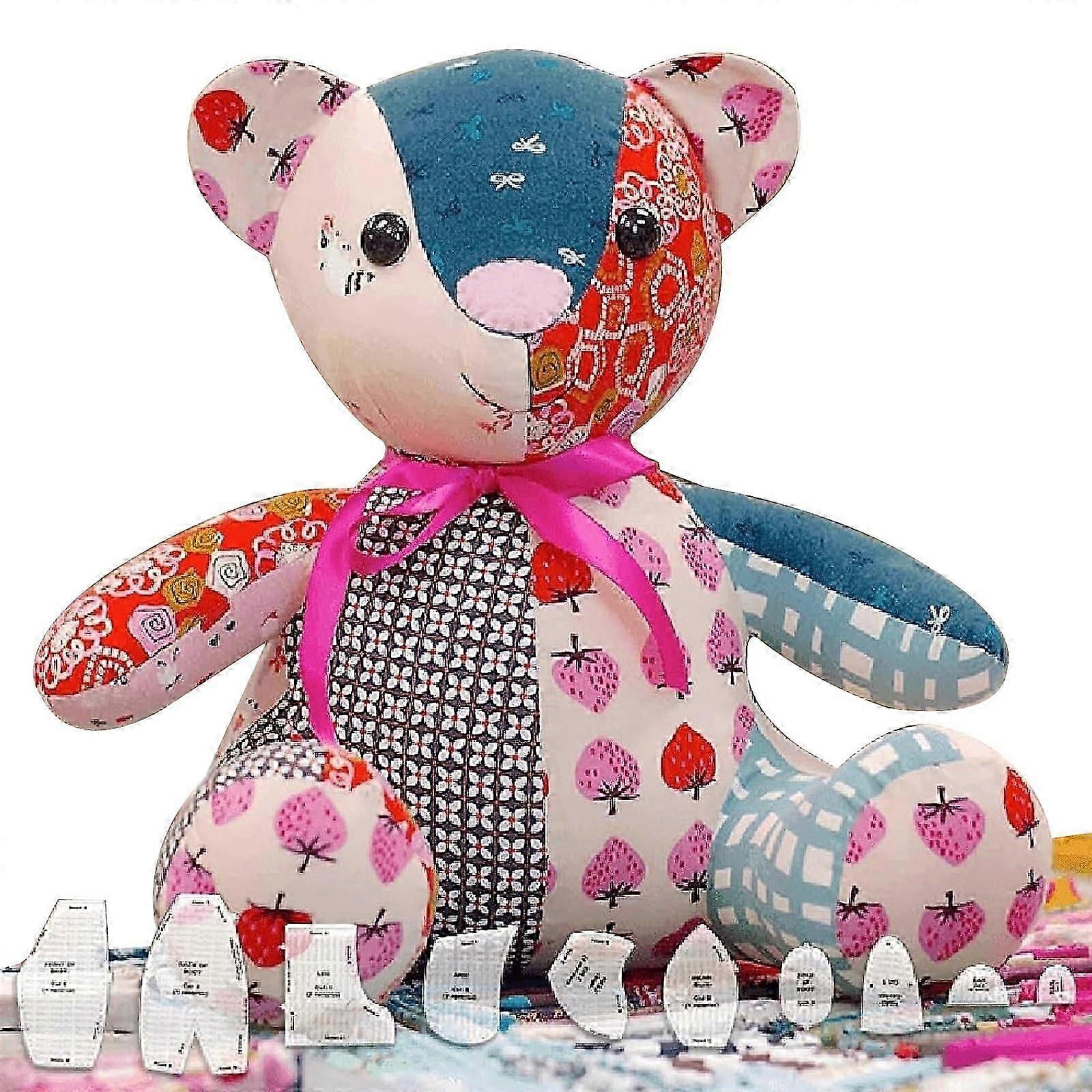 10PCS Memory Bear Template Ruler Set(10 PCS) EASY BEGINNER TEDDY,50% Offer