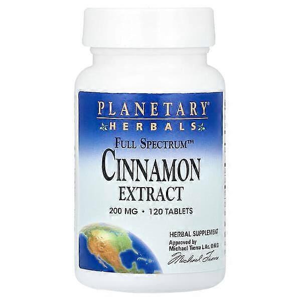 Planetary Herbals, Full SpectrumÃÂÃÂÃÂÃÂ¢ÃÂÃÂÃÂÃÂÃÂÃÂÃÂÃÂ¢ Cinnamon Extract, 120 Tablets