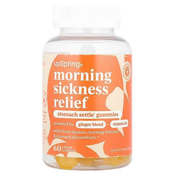 UpSpring, Morning Sickness Relief, Stomach SettleÃÂÃÂÃÂÃÂ® Gummies, Lemon Ginger, 60 Vegan Gummies